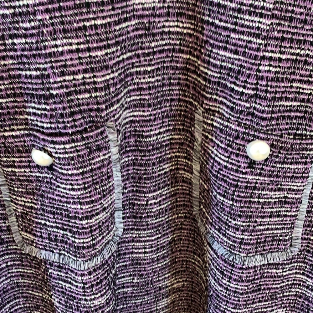 Karl Lagerfeld Paris Tweed Sheath Dress - Picture 5 of 6
